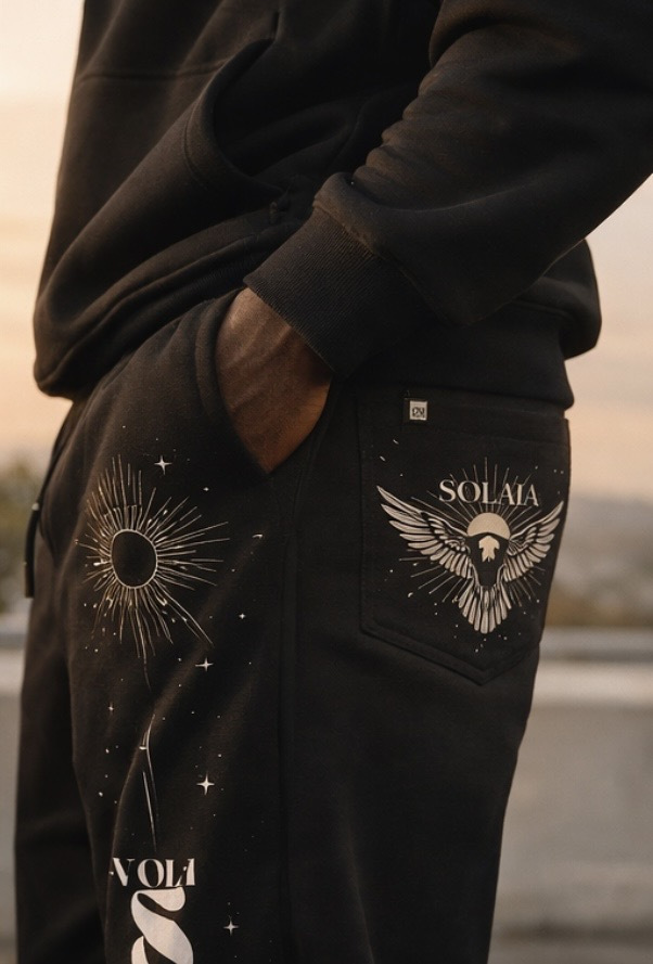 editorial model black streetwear